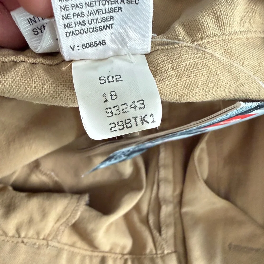 NWT Vintage North Face Tekware Yak Canvas Trekkers Pant 38 x 32 Rattan Deadstock